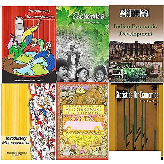NCERT ECONOMICS SET | 9th TO 12th | ENGLISH | ALL 6 BOOKS | (Hardcopy Paperbook, NCERT)